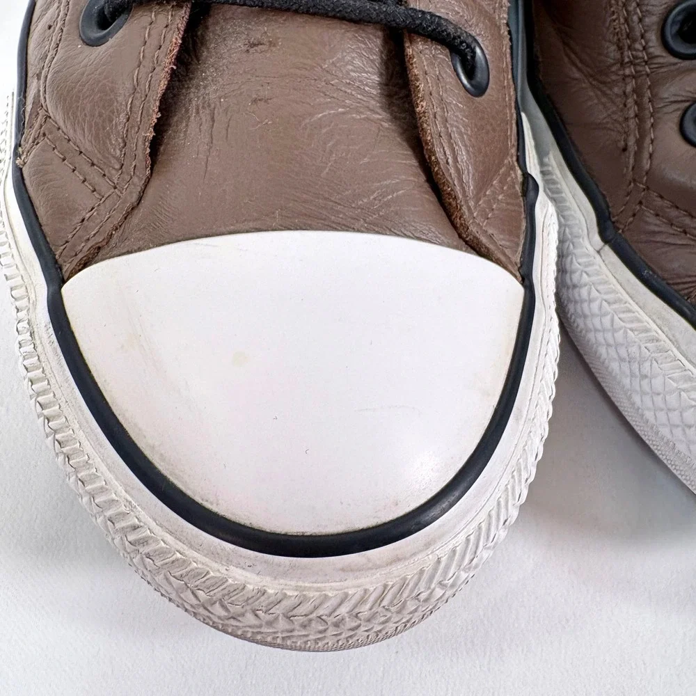 Converse Chuck Taylor All Star Brown Leather High Top Sneakers 162413C Mens 10 - Picture 10 of 11